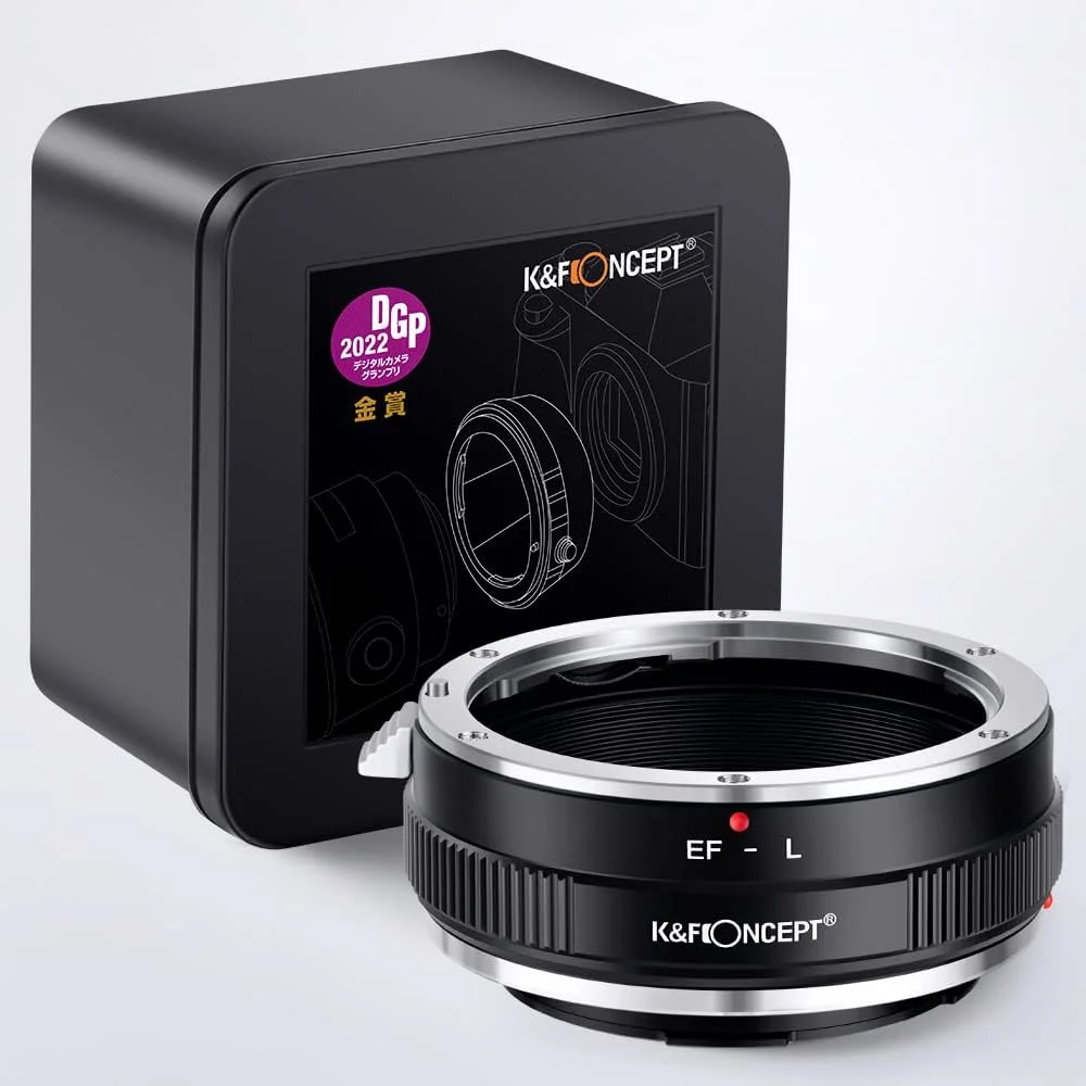 آداپتور K&F Concept EOS به L Mount، آداپتور فوکوس دستی سازگار با لنزهای Canon EF EF-S برای بدنه دوربین L Mount
