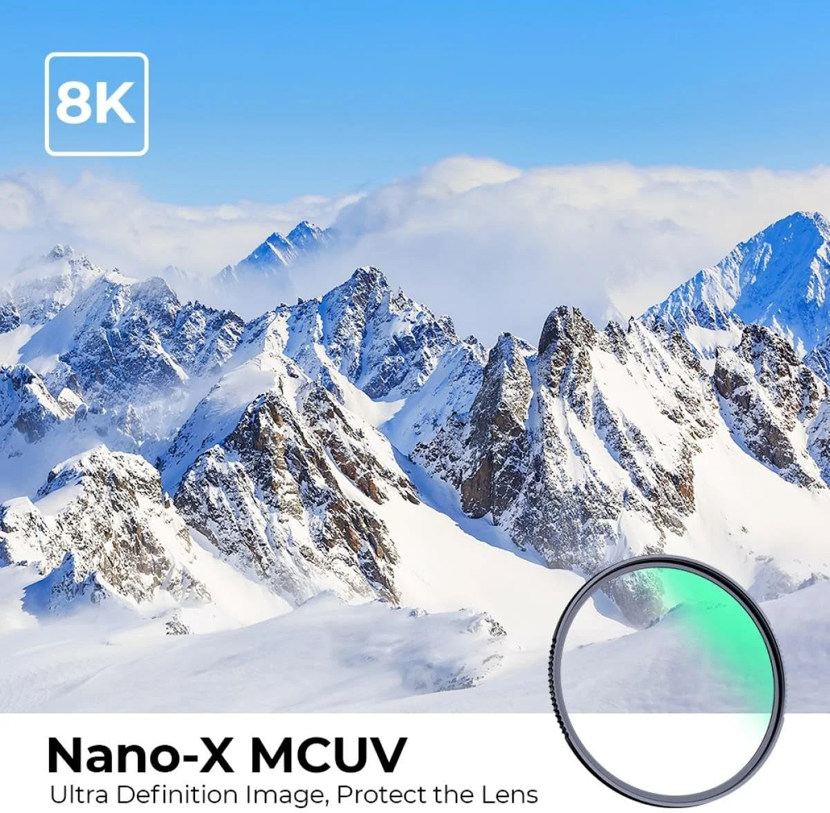 K&F Concept 95mm MC UV Protection Filter Slim Frame with 18-Multi-Layer Coatings for Camera Lens (K-Series)