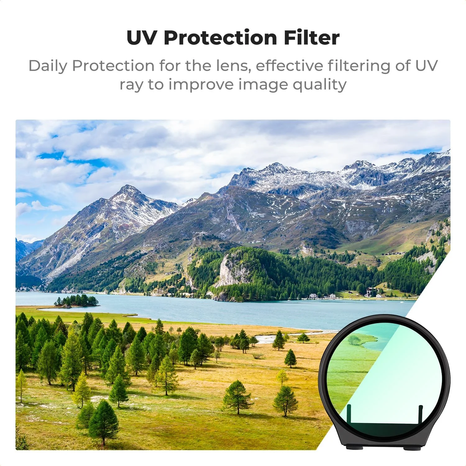 مجموعه فیلتر ND و CPL کانسپت K&F سازگار با DJI NEO، بسته 6 عددی (UV، CPL، ND8، ND16، ND32، ND64) فیلتر لنز پهپاد پلاریزه با چگالی خنثی، شیشه نوری HD چند لایه / قاب آلومینیومی