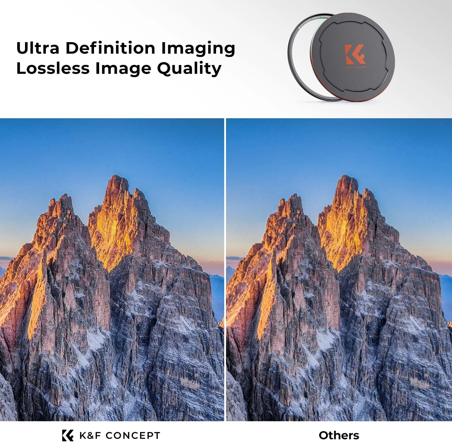 فیلتر UV مغناطیسی 55 میلی‌متری K&F Concept، شیشه اپتیک فوق‌العاده باریک با پوشش چند لایه، فیلتر لنز محافظ فرابنفش (سری Nano-X)