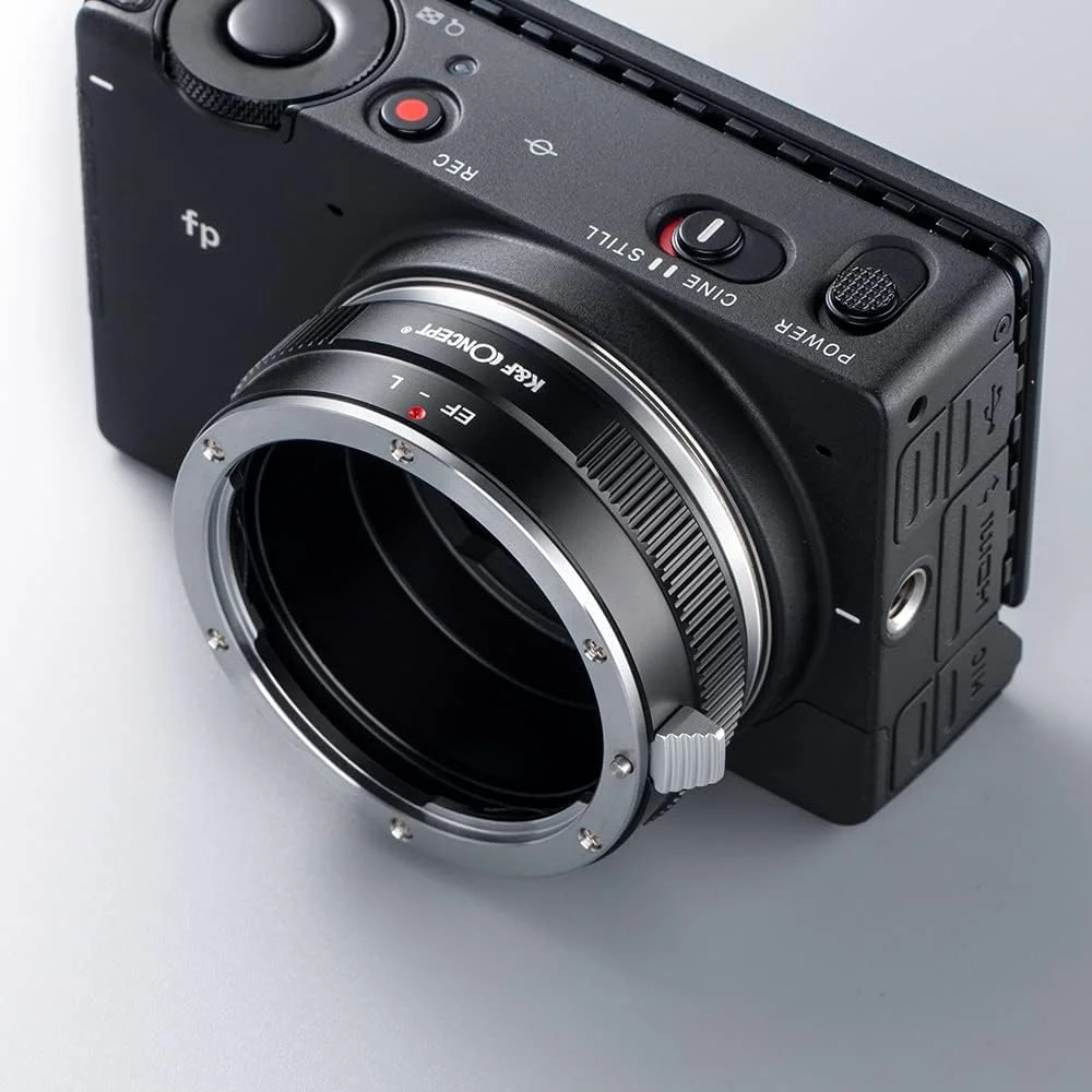 آداپتور K&F Concept EOS به L Mount، آداپتور فوکوس دستی سازگار با لنزهای Canon EF EF-S برای بدنه دوربین L Mount