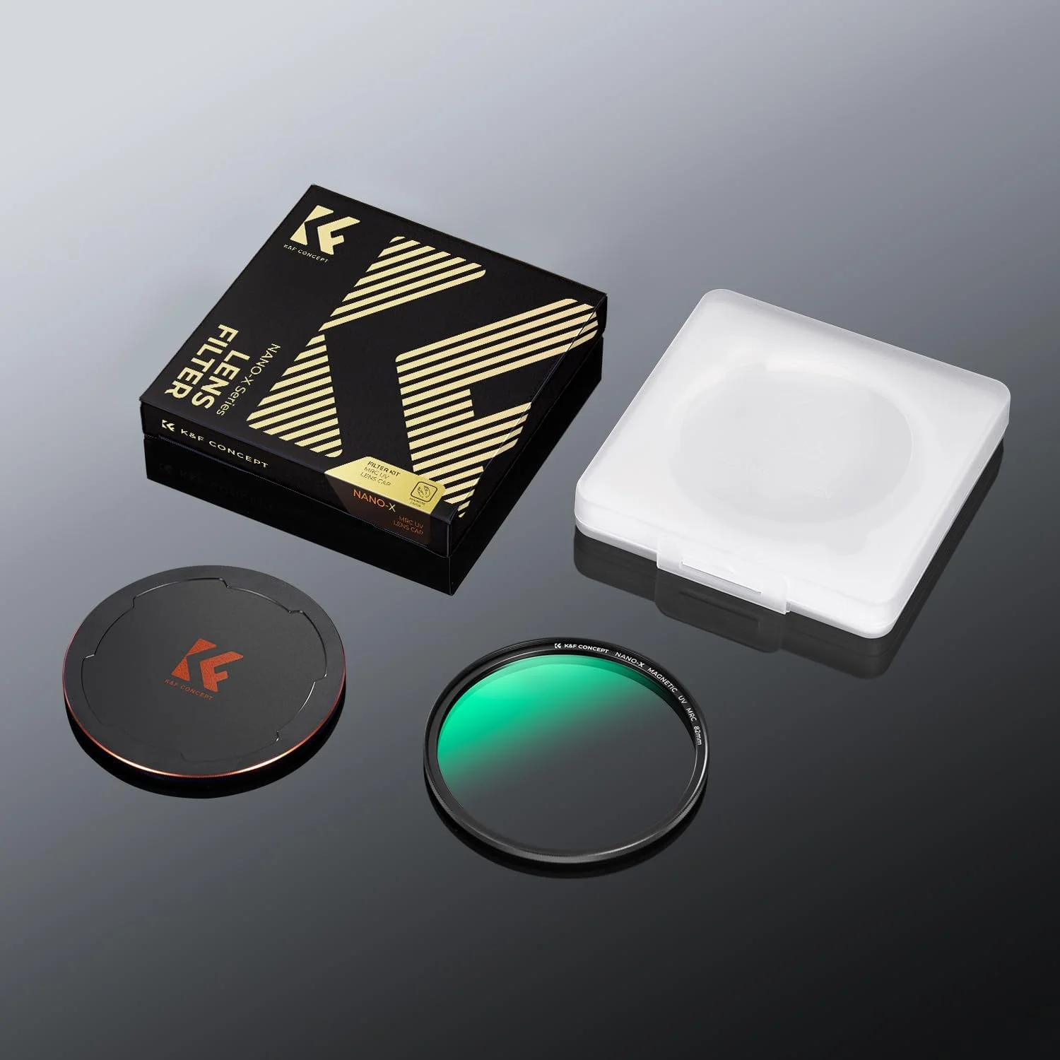 فیلتر UV مغناطیسی 55 میلی‌متری K&F Concept، شیشه اپتیک فوق‌العاده باریک با پوشش چند لایه، فیلتر لنز محافظ فرابنفش (سری Nano-X)