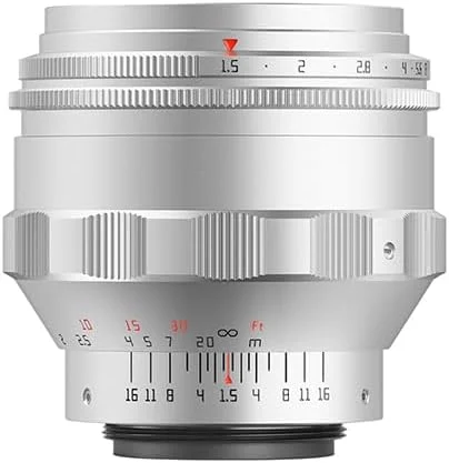 لنز TTartisan 75mm F1.5 با فرمت کامل و بوکه چرخشی، سازگار با دوربین های دارای مانت M42 (نقره ای) لنز TTartisan 75mm F1.5 با فرمت کامل و بوکه چرخشی، سازگار با دوربین های دارای مانت M42 (نقره ای)