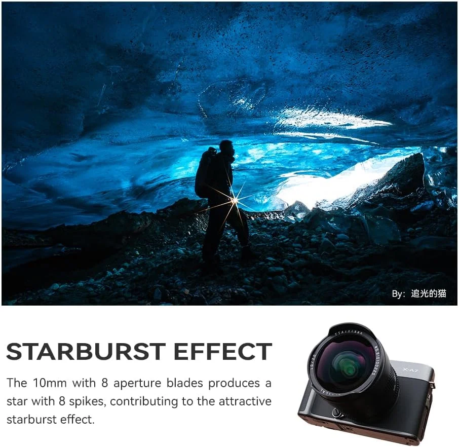 لنز دوربین TTArtisan 10mm F2 APS-C فوق عریض سازگار با دوربین های Olympus و Panasonic MFT M4/3 Mount
