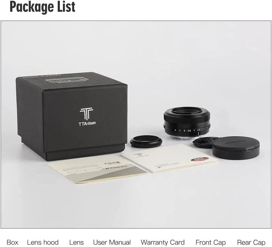 لنز فوکوس خودکار TTArtisan AF 27mm F2.8 سازگار با APS-C برای دوربین های فوجی X-Mount مدل های XS10 X-A5 X-A7 X-M1 X-M2 X-E4 X-T1 X-T10 X-T2 X-T20 X-T3 X-T4 X-T100 X-T200 X-T30 X-Pro1