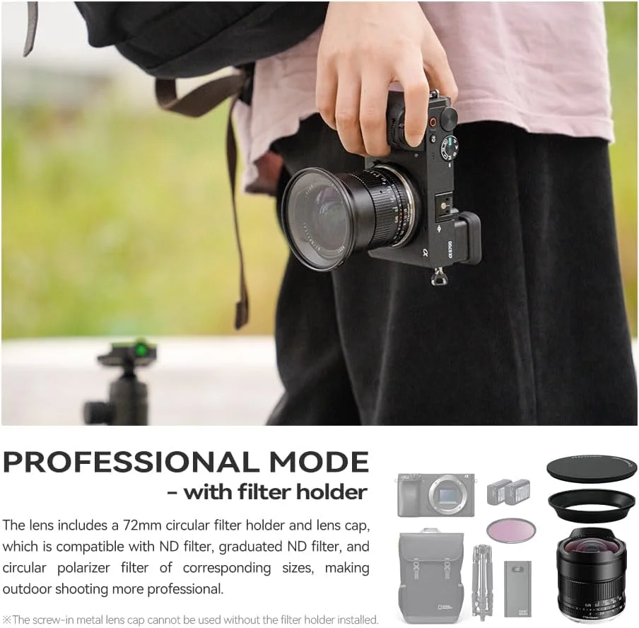لنز دوربین TTArtisan 10mm F2 APS-C فوق عریض سازگار با دوربین های Olympus و Panasonic MFT M4/3 Mount
