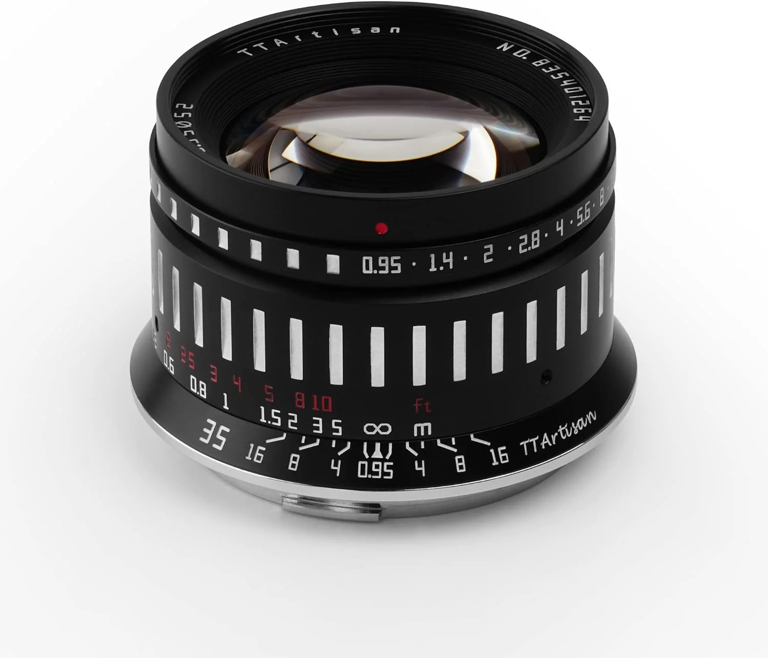 لنز دوربین بدون آینه TTArtisan 35mm F0.95 APS-C با دیافراگم بزرگ و فوکوس دستی برای مانت EOS-RF سازگار با مدل های R7 APS-C، R10، EOS R، RP، R5، R6 لنز دوربین بدون آینه TTArtisan 35mm F0.95 APS-C با دیافراگم بزرگ و فوکوس دستی برای مانت EOS-RF سازگار با مدل های R7 APS-C، R10، EOS R، RP، R5، R6