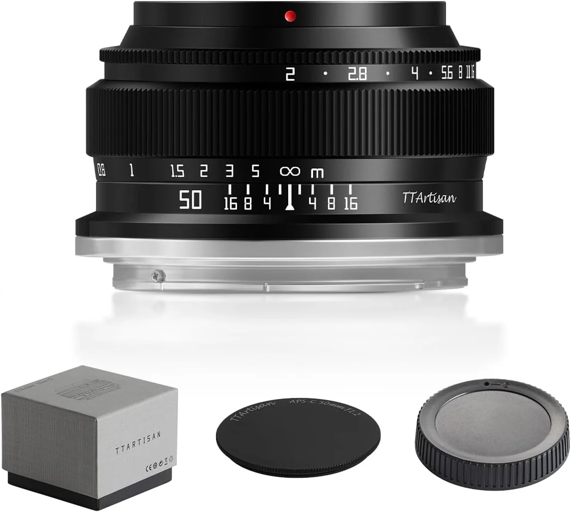 لنز دوربین 50mm f2 فول فریم با فوکوس دستی TTArtisan برای نیکون Z مانت مانند Z5 Z6 Z7 Z6II Z6III Z7II ZFC Z30 Z50 Z50II Z9 Z8 ZF مشکی لنز دوربین 50mm f2 فول فریم با فوکوس دستی TTArtisan برای نیکون Z مانت مانند Z5 Z6 Z7 Z6II Z6III Z7II ZFC Z30 Z50 Z50II Z9 Z8 ZF مشکی
