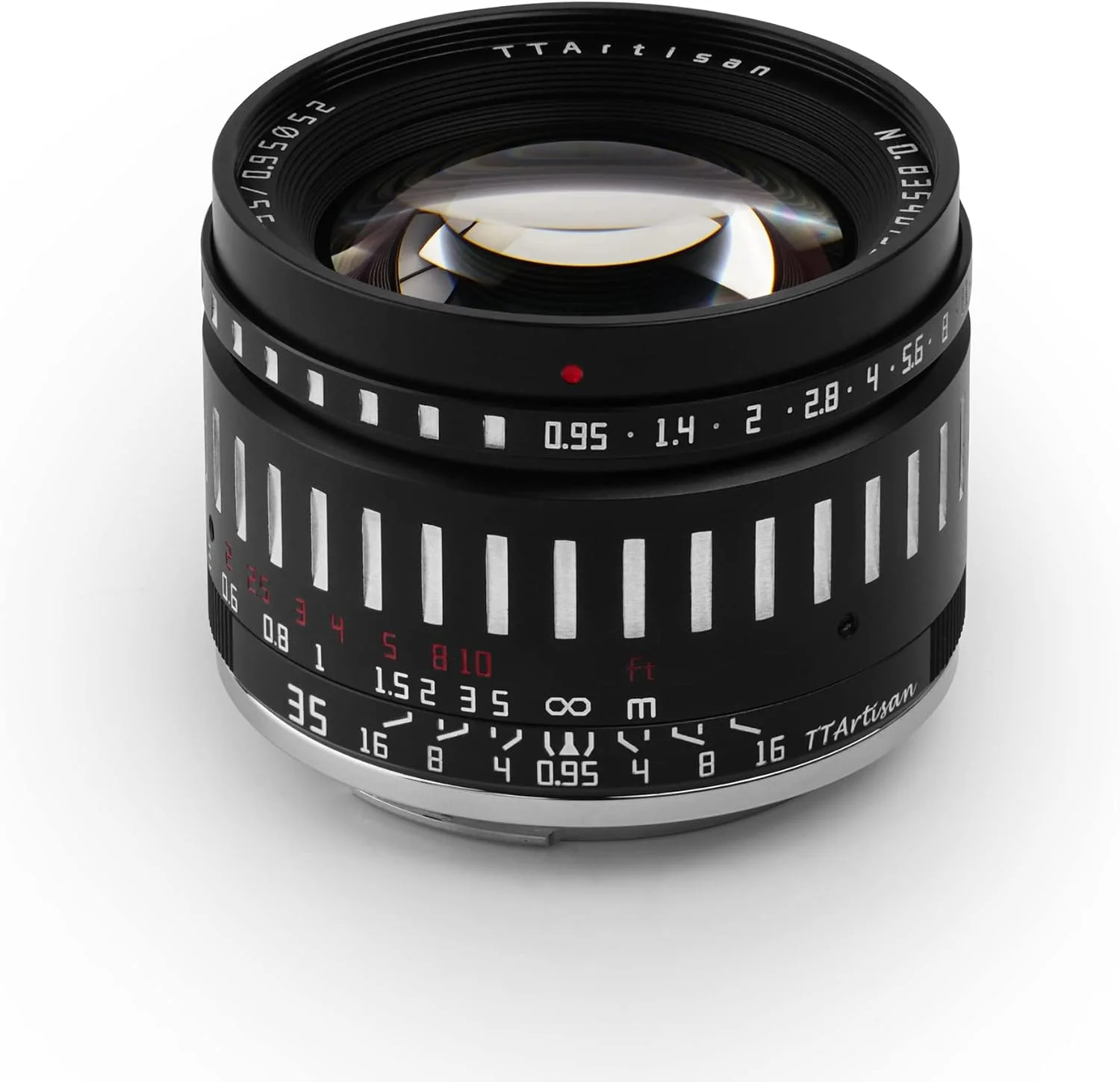 لنز دوربین بدون آینه TTArtisan 35mm F0.95 APS-C با دیافراگم بزرگ و فوکوس دستی برای مانت E سازگار با A5000، A6000، A6100، A6300، A6400، A6500، A6600، NEX-5، NEX-7 مشکی نقره ای لنز دوربین بدون آینه TTArtisan 35mm F0.95 APS-C با دیافراگم بزرگ و فوکوس دستی برای مانت E سازگار با A5000، A6000، A6100، A6300، A6400، A6500، A6600، NEX-5، NEX-7 مشکی نقره ای