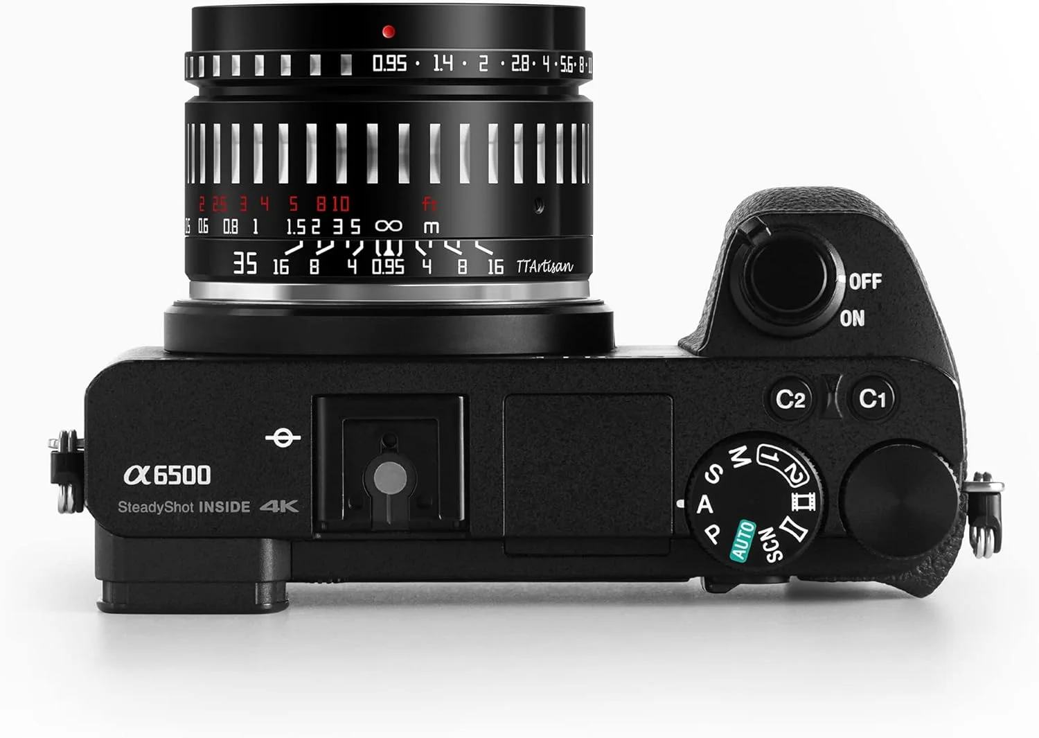 لنز دوربین بدون آینه TTArtisan 35mm F0.95 APS-C با دیافراگم بزرگ و فوکوس دستی برای مانت E سازگار با A5000، A6000، A6100، A6300، A6400، A6500، A6600، NEX-5، NEX-7 مشکی نقره ای لنز دوربین بدون آینه TTArtisan 35mm F0.95 APS-C با دیافراگم بزرگ و فوکوس دستی برای مانت E سازگار با A5000، A6000، A6100، A6300، A6400، A6500، A6600، NEX-5، NEX-7 مشکی نقره ای