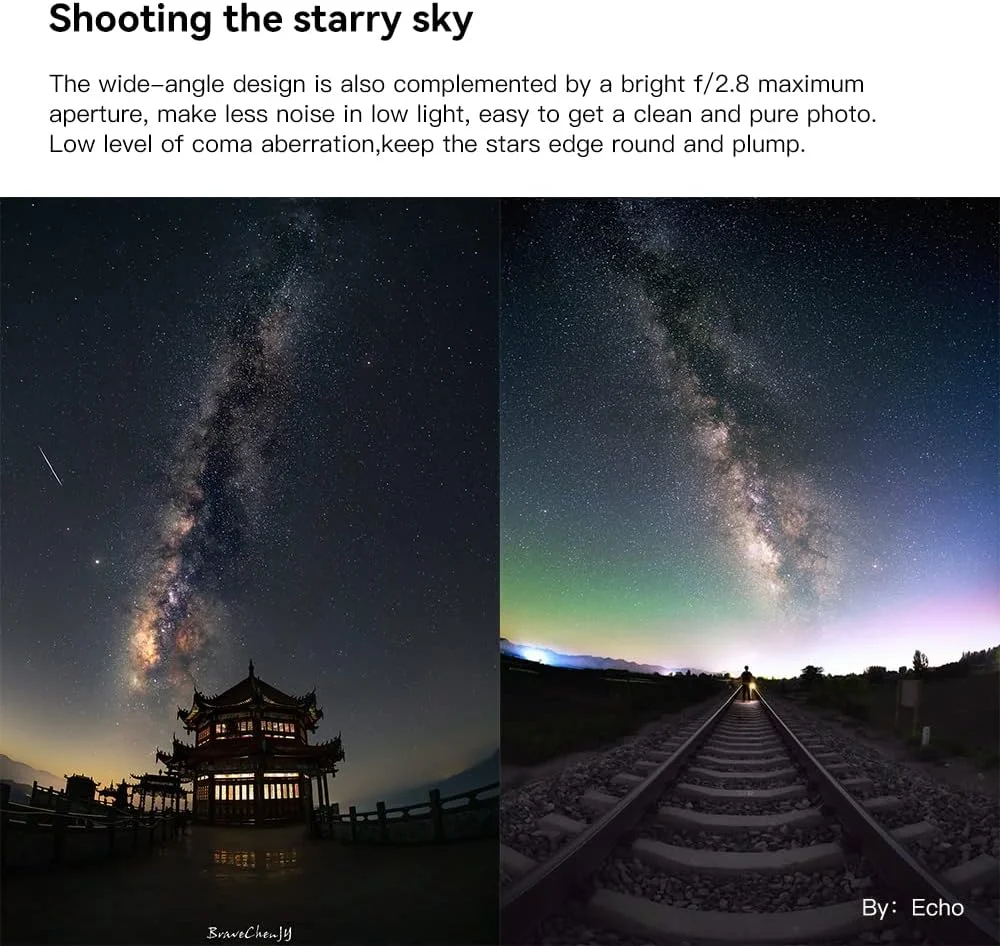 لنز چشم ماهی 11mm F2.8 فول فریم TTArtisan برای دوربین های Canon R Mount مانند EOSR EOSRP - مشکی لنز چشم ماهی 11mm F2.8 فول فریم TTArtisan برای دوربین های Canon R Mount مانند EOSR EOSRP - مشکی