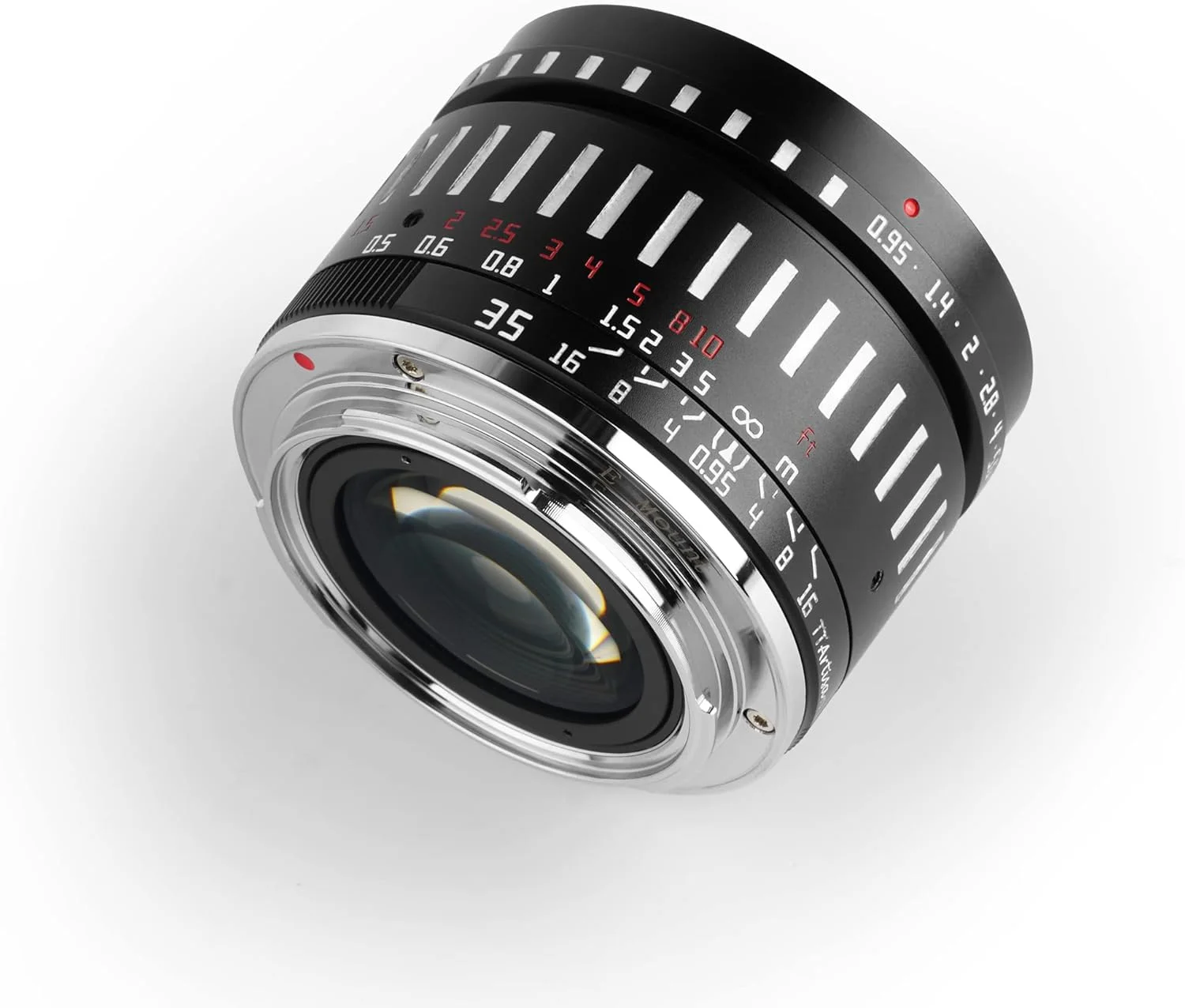 لنز دوربین بدون آینه TTArtisan 35mm F0.95 APS-C با دیافراگم بزرگ و فوکوس دستی برای مانت E سازگار با A5000، A6000، A6100، A6300، A6400، A6500، A6600، NEX-5، NEX-7 مشکی نقره ای لنز دوربین بدون آینه TTArtisan 35mm F0.95 APS-C با دیافراگم بزرگ و فوکوس دستی برای مانت E سازگار با A5000، A6000، A6100، A6300، A6400، A6500، A6600، NEX-5، NEX-7 مشکی نقره ای