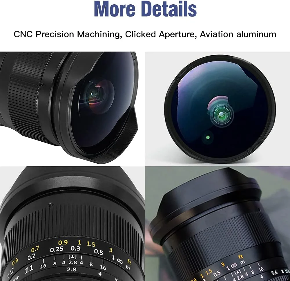 لنز چشم ماهی 11mm F2.8 فول فریم TTArtisan برای دوربین های Canon R Mount مانند EOSR EOSRP - مشکی لنز چشم ماهی 11mm F2.8 فول فریم TTArtisan برای دوربین های Canon R Mount مانند EOSR EOSRP - مشکی