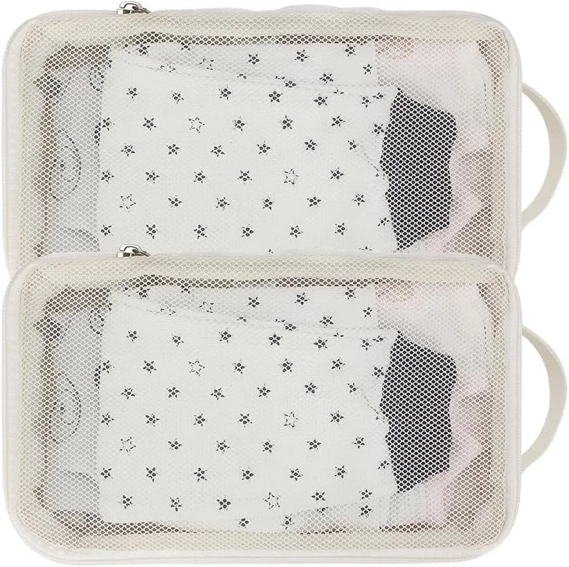 کیف های سازمان دهنده پوشک بچه 2 عددی - کیف های توری آویز ضد آب، درج های پوشک قابل استفاده مجدد و شستشو برای پوشک های پارچه ای، کیف های سازمان دهنده مهد کودک مناسب سفر