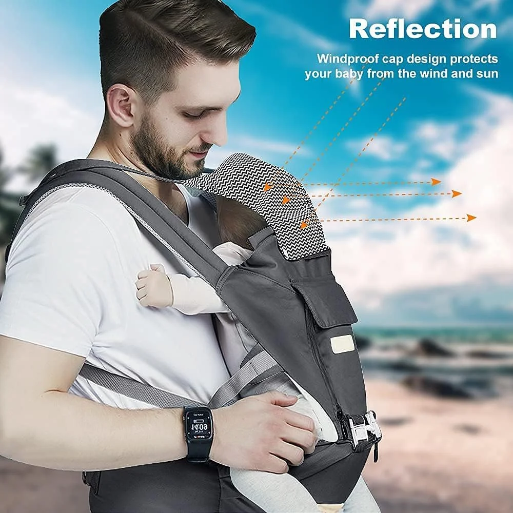 آغوشی نوزاد تا نوپا - آغوشی چند منظوره 6 در 1 ارگونومیک با قابلیت قرارگیری در تمام حالات، دارای نشیمنگاه لگنی، قابلیت حمل رو به داخل و رو به بیرون در جلو و پشت، کوله پشتی نگهدارنده کودک برای نوزاد، کودک نوپا 3 تا 18 کیلوگرم آغوشی نوزاد تا نوپا - آغوشی چند منظوره 6 در 1 ارگونومیک با قابلیت قرارگیری در تمام حالات، دارای نشیمنگاه لگنی، قابلیت حمل رو به داخل و رو به بیرون در جلو و پشت، کوله پشتی نگهدارنده کودک برای نوزاد، کودک نوپا 3 تا 18 کیلوگرم