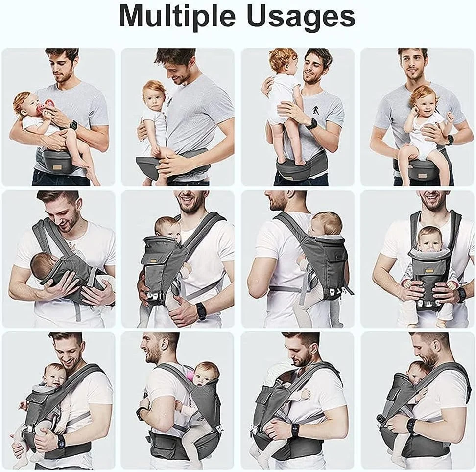 آغوشی نوزاد تا نوپا - آغوشی چند منظوره 6 در 1 ارگونومیک با قابلیت قرارگیری در تمام حالات، دارای نشیمنگاه لگنی، قابلیت حمل رو به داخل و رو به بیرون در جلو و پشت، کوله پشتی نگهدارنده کودک برای نوزاد، کودک نوپا 3 تا 18 کیلوگرم آغوشی نوزاد تا نوپا - آغوشی چند منظوره 6 در 1 ارگونومیک با قابلیت قرارگیری در تمام حالات، دارای نشیمنگاه لگنی، قابلیت حمل رو به داخل و رو به بیرون در جلو و پشت، کوله پشتی نگهدارنده کودک برای نوزاد، کودک نوپا 3 تا 18 کیلوگرم