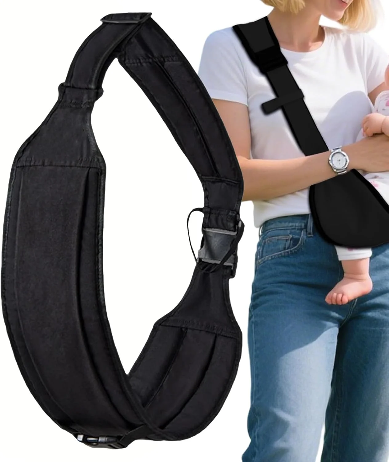آغوشی نوزاد - آغوشی جانبی نوزاد | سبک وزن ارگونومیک قابل تنظیم ضد لغزش با نشیمنگاه ران برای خرید، مسافرت روزانه با هواپیما، والدینی، مسافرت و فعالیت در فضای باز آغوشی نوزاد - آغوشی جانبی نوزاد | سبک وزن ارگونومیک قابل تنظیم ضد لغزش با نشیمنگاه ران برای خرید، مسافرت روزانه با هواپیما، والدینی، مسافرت و فعالیت در فضای باز