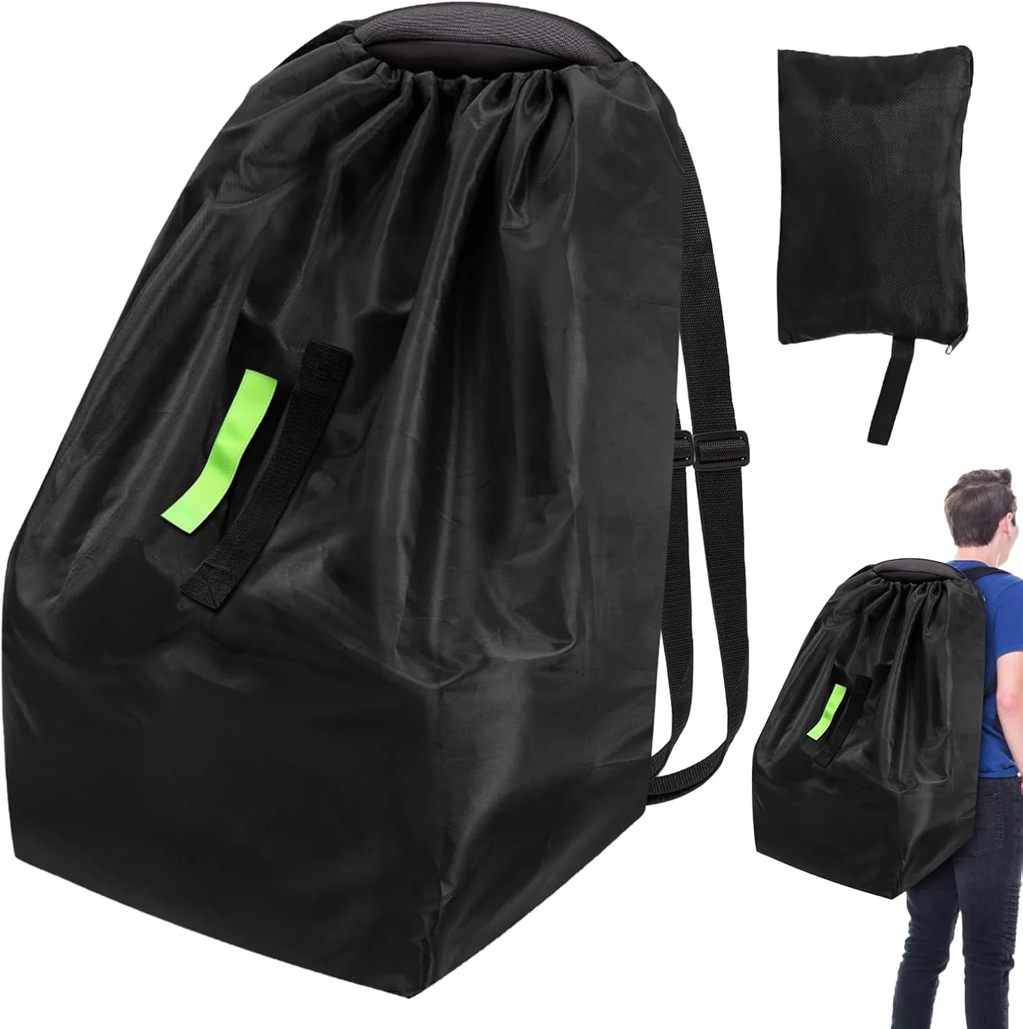 کیف صندلی خودرو برای مسافرت هوایی، روکش صندلی مسافرتی با بند شانه، لوازم جانبی ضد آب و جادار برای نوزاد، مناسب برای خانواده، نوجوانان و بزرگسالان در سفر جاده ای و گردش ها کیف صندلی خودرو برای مسافرت هوایی، روکش صندلی مسافرتی با بند شانه، لوازم جانبی ضد آب و جادار برای نوزاد، مناسب برای خانواده، نوجوانان و بزرگسالان در سفر جاده ای و گردش ها