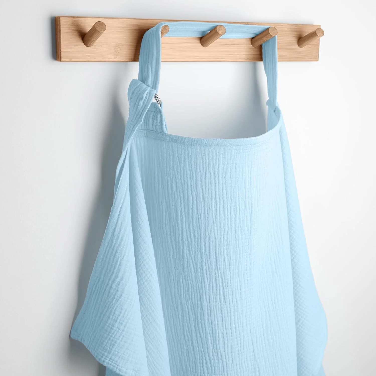 روپوش شیردهی نخی Comfy Cubs، بسته 1 عددی، روپوش شیردهی 100% پنبه ای - شال شیردهی نرم و تنفسی با بند گردن قابل تنظیم - وسیله ضروری قابل حمل برای نوزاد - آبی آسمانی روپوش شیردهی نخی Comfy Cubs، بسته 1 عددی، روپوش شیردهی 100% پنبه ای - شال شیردهی نرم و تنفسی با بند گردن قابل تنظیم - وسیله ضروری قابل حمل برای نوزاد - آبی آسمانی