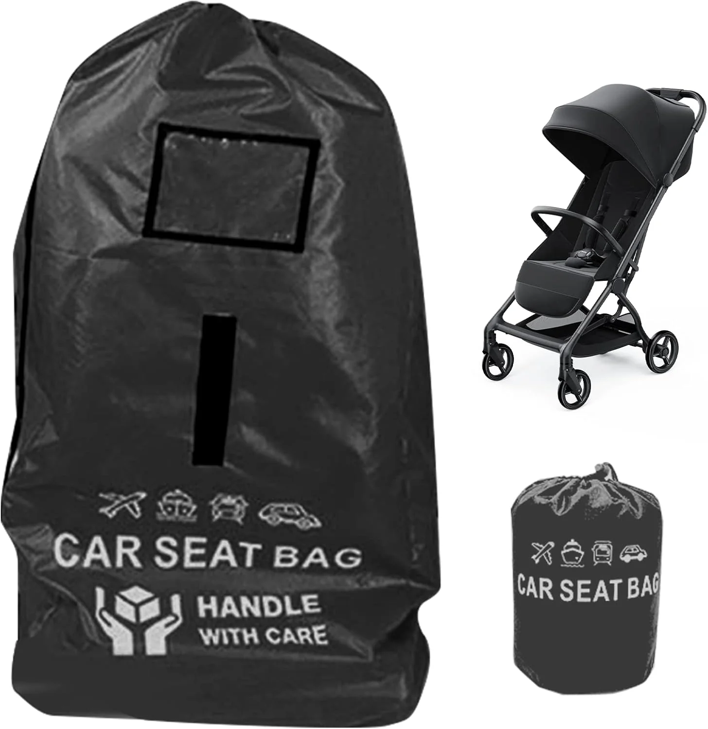 Colexy Universal Transport Bag for Prams, Child Seat Transport Bag, Foldable Carry Bag, Large Storage Bag for Prams, Car Seats, Wheelchairs, Water-Repellent (Black) Colexy Universal Transport Bag for Prams, Child Seat Transport Bag, Foldable Carry Bag, Large Storage Bag for Prams, Car Seats, Wheelchairs, Water-Repellent (Black)