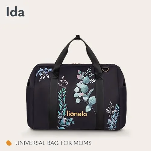 کیف لوازم کودک لیونلو مدل IDA، جادار و شیک، دارای 7 جیب، محفظه های حرارتی بطری، بند اتصال به کالسکه، کیف لوازم آرایشی، زیرانداز تعویض، مناسب برای سفرهای روزانه کیف لوازم کودک لیونلو مدل IDA، جادار و شیک، دارای 7 جیب، محفظه های حرارتی بطری، بند اتصال به کالسکه، کیف لوازم آرایشی، زیرانداز تعویض، مناسب برای سفرهای روزانه