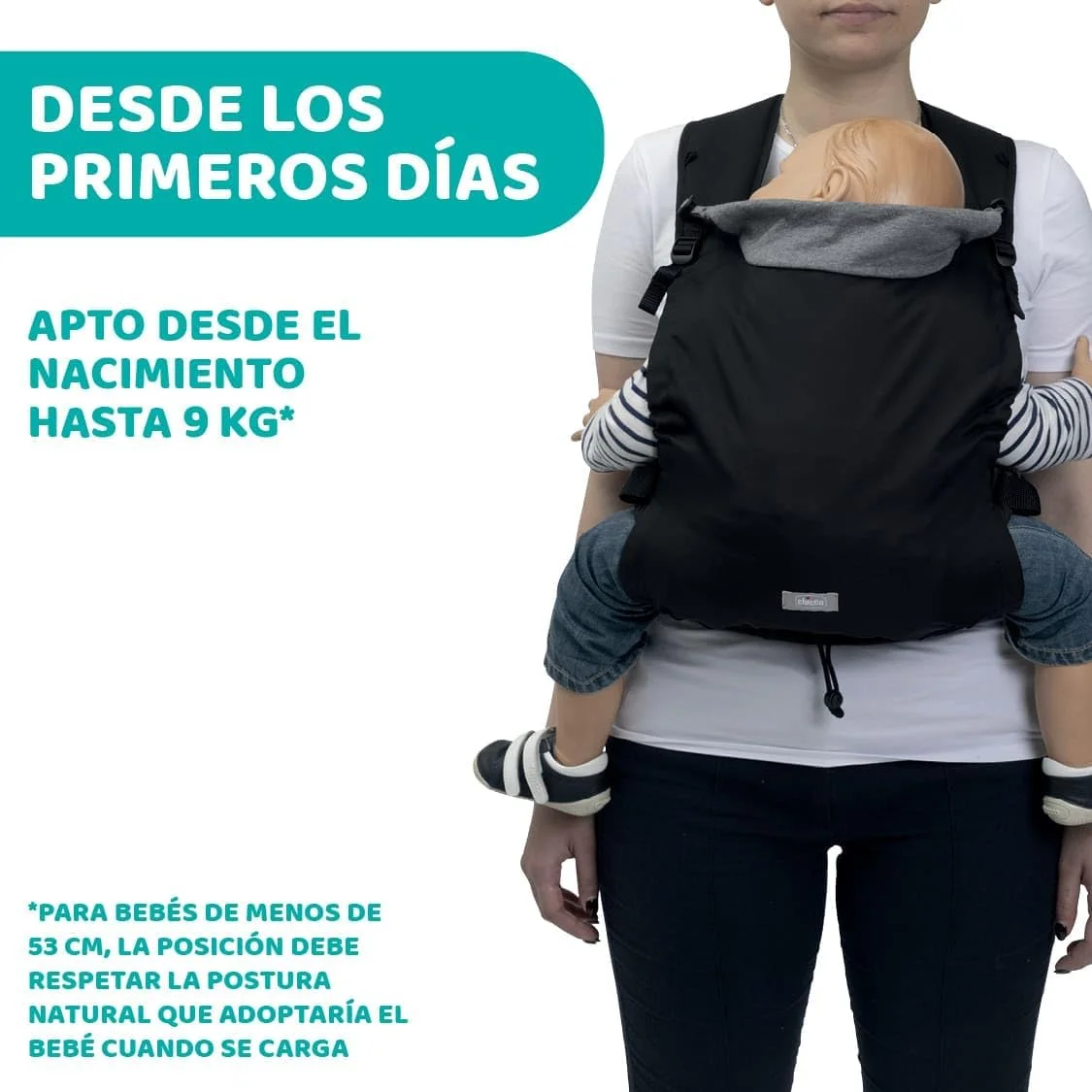 آغوشی ارگونومیک نوزاد چیکو مدل Skin Fit، مناسب برای نوزادان از 0 ماه تا 9 کیلوگرم، قابل تنظیم، ایمن برای لگن نوزاد، با بندهای ضربدری پد دار، بند شکمی و کلاه آغوشی ارگونومیک نوزاد چیکو مدل Skin Fit، مناسب برای نوزادان از 0 ماه تا 9 کیلوگرم، قابل تنظیم، ایمن برای لگن نوزاد، با بندهای ضربدری پد دار، بند شکمی و کلاه