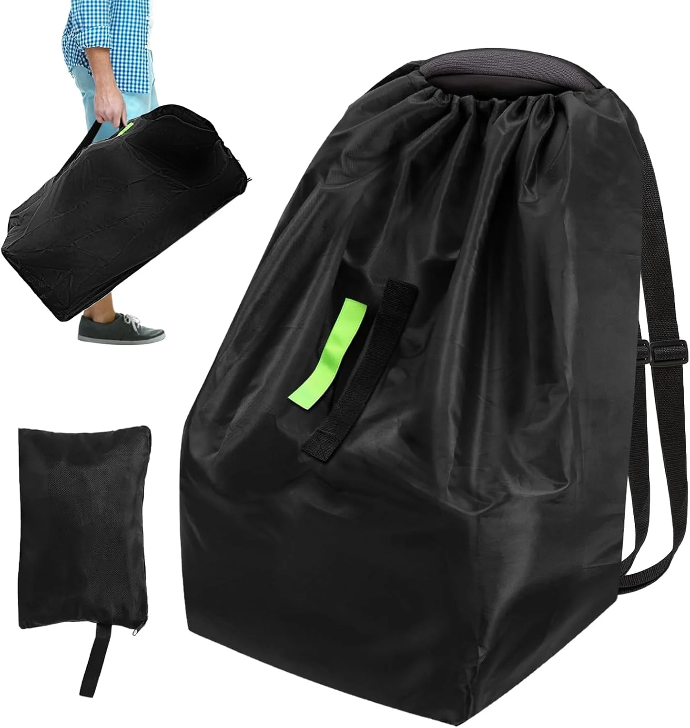 کیف صندلی خودرو برای مسافرت هوایی، روکش صندلی مسافرتی با بند شانه، لوازم جانبی ضد آب و جادار برای نوزاد، مناسب برای خانواده، نوجوانان و بزرگسالان در سفر جاده ای و گردش ها کیف صندلی خودرو برای مسافرت هوایی، روکش صندلی مسافرتی با بند شانه، لوازم جانبی ضد آب و جادار برای نوزاد، مناسب برای خانواده، نوجوانان و بزرگسالان در سفر جاده ای و گردش ها