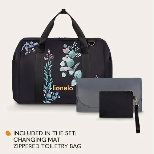 کیف لوازم کودک لیونلو مدل IDA، جادار و شیک، دارای 7 جیب، محفظه های حرارتی بطری، بند اتصال به کالسکه، کیف لوازم آرایشی، زیرانداز تعویض، مناسب برای سفرهای روزانه کیف لوازم کودک لیونلو مدل IDA، جادار و شیک، دارای 7 جیب، محفظه های حرارتی بطری، بند اتصال به کالسکه، کیف لوازم آرایشی، زیرانداز تعویض، مناسب برای سفرهای روزانه