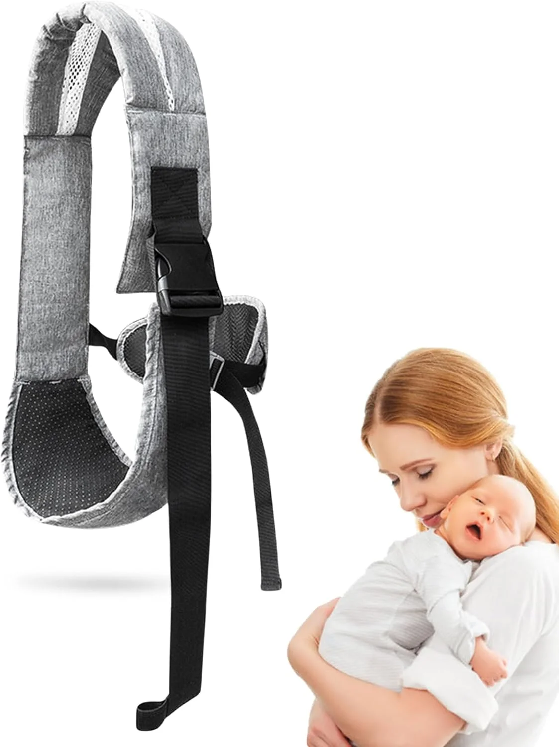 آغوشی نوزاد و کودک با صندلی کمری ضد لغزش، مناسب برای حمل نوزاد و کودک نوپا، طراحی ارگونومیک، مناسب برای کودکان 3 تا 36 ماهه (2 تا 20 کیلوگرم) - خاکستری آغوشی نوزاد و کودک با صندلی کمری ضد لغزش، مناسب برای حمل نوزاد و کودک نوپا، طراحی ارگونومیک، مناسب برای کودکان 3 تا 36 ماهه (2 تا 20 کیلوگرم) - خاکستری