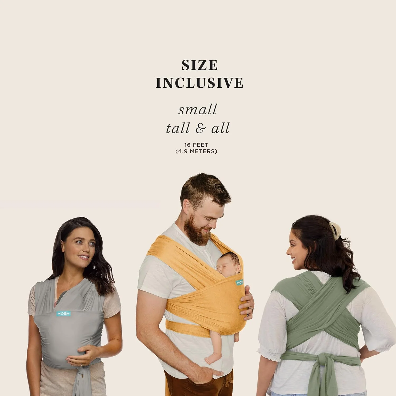 آغوشی پارچه ای کلاسیک موبی برای نوزاد تا نوپا، آغوشی نوزاد از بدو تولد، سایز مناسب همه، ساخته شده از 100% پنبه کشسان و قابل تنفس، مناسب برای هر دو جنس آغوشی پارچه ای کلاسیک موبی برای نوزاد تا نوپا، آغوشی نوزاد از بدو تولد، سایز مناسب همه، ساخته شده از 100% پنبه کشسان و قابل تنفس، مناسب برای هر دو جنس