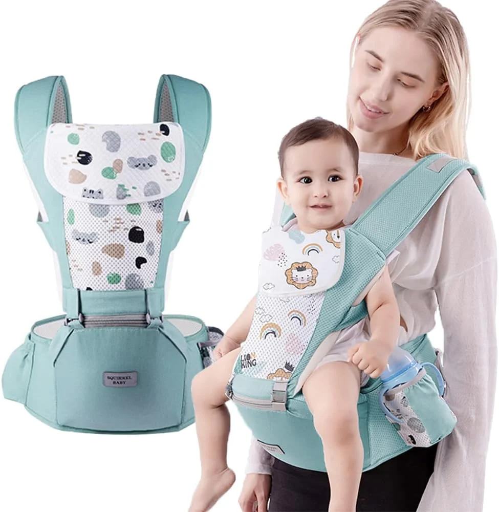 آغوشی نوزاد با نشیمنگاه کمری، آغوشی ارگونومیک برای نوزاد و کودک، کیف کانگورویی با کیسه های نگهداری، کوله پشتی نرم، سبک وزن، پنبه خالص و راحت برای نوزاد تازه متولد شده و کودک نوپا، 3 تا 25 کیلوگرم (سبز) آغوشی نوزاد با نشیمنگاه کمری، آغوشی ارگونومیک برای نوزاد و کودک، کیف کانگورویی با کیسه های نگهداری، کوله پشتی نرم، سبک وزن، پنبه خالص و راحت برای نوزاد تازه متولد شده و کودک نوپا، 3 تا 25 کیلوگرم (سبز)