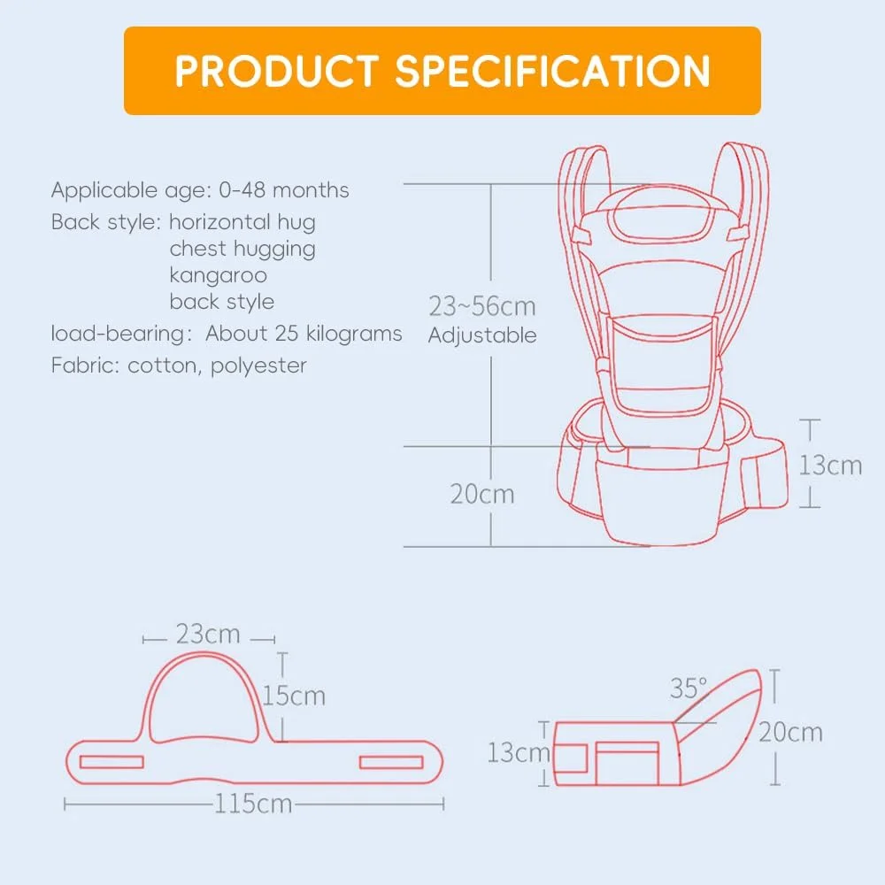 کودکبر ارگونومیک با نشیمنگاه کمری – کودکبر قابل تنظیم 6-در-1 مناسب نوزاد تا نوپا (3 تا 20 کیلوگرم)، توری تنفسی و پشتیبانی از سر، حمل از جلو و پشت برای آقایان و بانوان (پدر و مادر) – مناسب برای تمام فصول کودکبر ارگونومیک با نشیمنگاه کمری – کودکبر قابل تنظیم 6-در-1 مناسب نوزاد تا نوپا (3 تا 20 کیلوگرم)، توری تنفسی و پشتیبانی از سر، حمل از جلو و پشت برای آقایان و بانوان (پدر و مادر) – مناسب برای تمام فصول