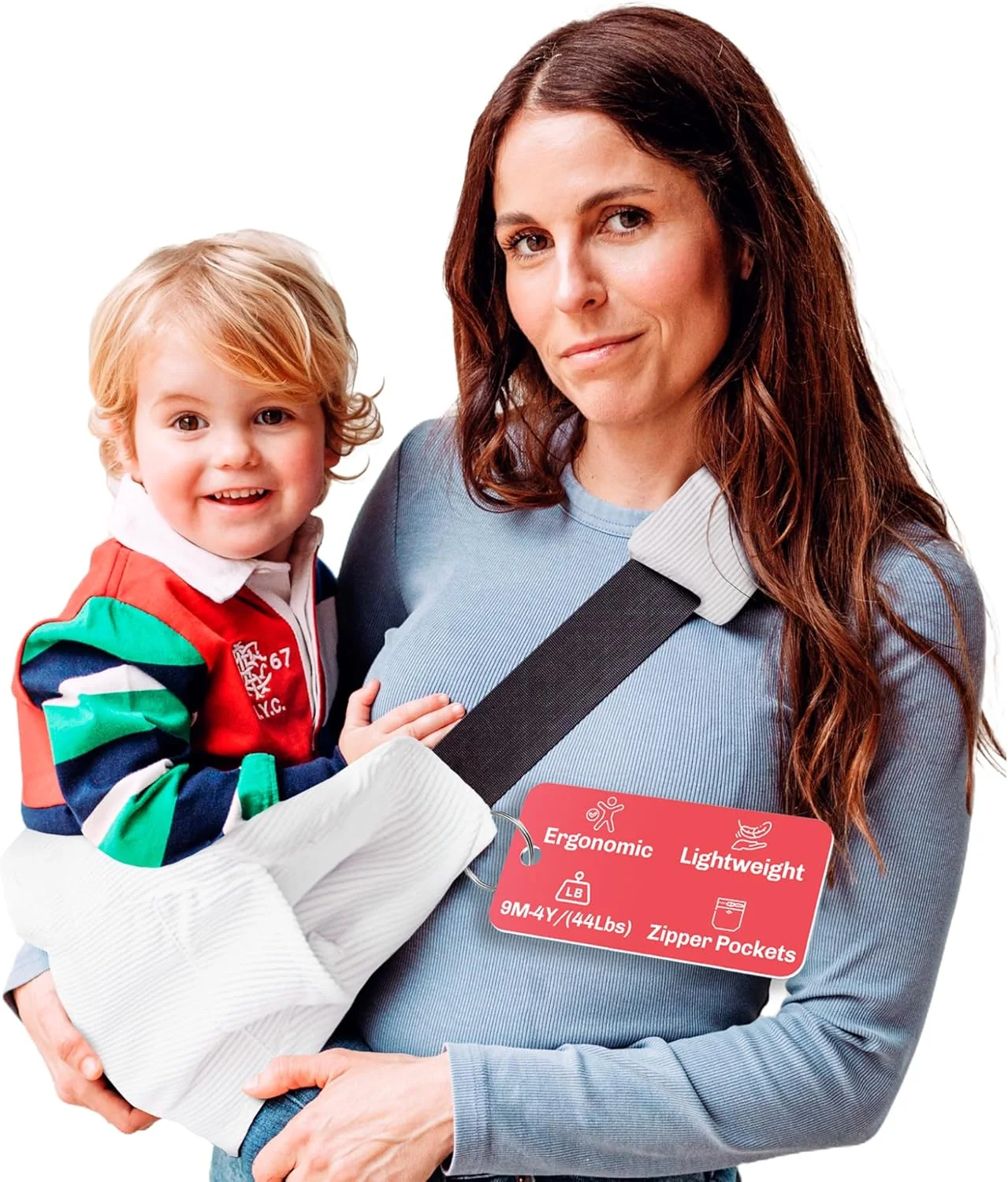 آغوشی کودک ارگونومیک، سبک و قابل تنظیم با جیب زیپدار، پد شانه و پشتیبانی ضد لغزش، مناسب برای پدران و مادران ماجراجو و تازهکار، از 9 ماهگی تا 4 سالگی آغوشی کودک ارگونومیک، سبک و قابل تنظیم با جیب زیپدار، پد شانه و پشتیبانی ضد لغزش، مناسب برای پدران و مادران ماجراجو و تازهکار، از 9 ماهگی تا 4 سالگی