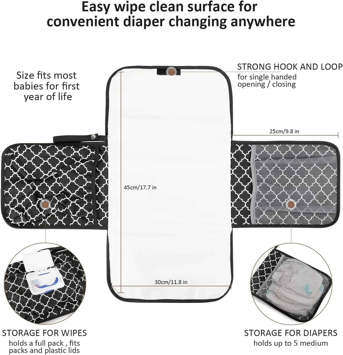 کیف لوازم کودک فالادانا به همراه زیرانداز تعویض - کیف لوازم نوزاد، کیف لوازم کالسکه کودک برای پوشک، کیف تاشو لوازم جانبی نوزاد برای پسران و دختران (مشکی) کیف لوازم کودک فالادانا به همراه زیرانداز تعویض - کیف لوازم نوزاد، کیف لوازم کالسکه کودک برای پوشک، کیف تاشو لوازم جانبی نوزاد برای پسران و دختران (مشکی)