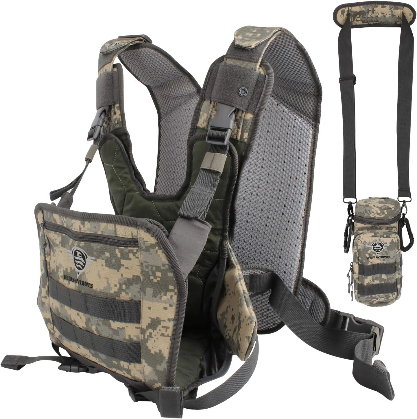 آغوشی نوزاد تاکتیکی نظامی الهام گرفته از Ethan Anthonys - آغوشی نوزاد 3.5 تا 16 کیلوگرمی برای مردان و زنان - آغوشی نوزاد با جا بطری - طراحی راحت و محکم - چند منظوره و همه کاره آغوشی نوزاد تاکتیکی نظامی الهام گرفته از Ethan Anthonys - آغوشی نوزاد 3.5 تا 16 کیلوگرمی برای مردان و زنان - آغوشی نوزاد با جا بطری - طراحی راحت و محکم - چند منظوره و همه کاره