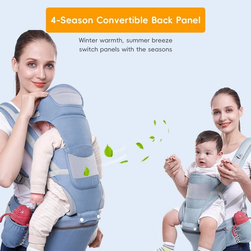 کودکبر ارگونومیک با نشیمنگاه کمری – کودکبر قابل تنظیم 6-در-1 مناسب نوزاد تا نوپا (3 تا 20 کیلوگرم)، توری تنفسی و پشتیبانی از سر، حمل از جلو و پشت برای آقایان و بانوان (پدر و مادر) – مناسب برای تمام فصول کودکبر ارگونومیک با نشیمنگاه کمری – کودکبر قابل تنظیم 6-در-1 مناسب نوزاد تا نوپا (3 تا 20 کیلوگرم)، توری تنفسی و پشتیبانی از سر، حمل از جلو و پشت برای آقایان و بانوان (پدر و مادر) – مناسب برای تمام فصول