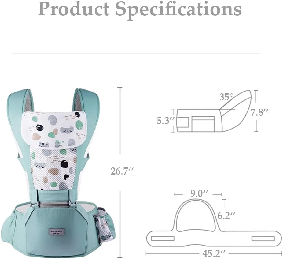 آغوشی نوزاد با نشیمنگاه کمری، آغوشی ارگونومیک برای نوزاد و کودک، کیف کانگورویی با کیسه های نگهداری، کوله پشتی نرم، سبک وزن، پنبه خالص و راحت برای نوزاد تازه متولد شده و کودک نوپا، 3 تا 25 کیلوگرم (سبز) آغوشی نوزاد با نشیمنگاه کمری، آغوشی ارگونومیک برای نوزاد و کودک، کیف کانگورویی با کیسه های نگهداری، کوله پشتی نرم، سبک وزن، پنبه خالص و راحت برای نوزاد تازه متولد شده و کودک نوپا، 3 تا 25 کیلوگرم (سبز)