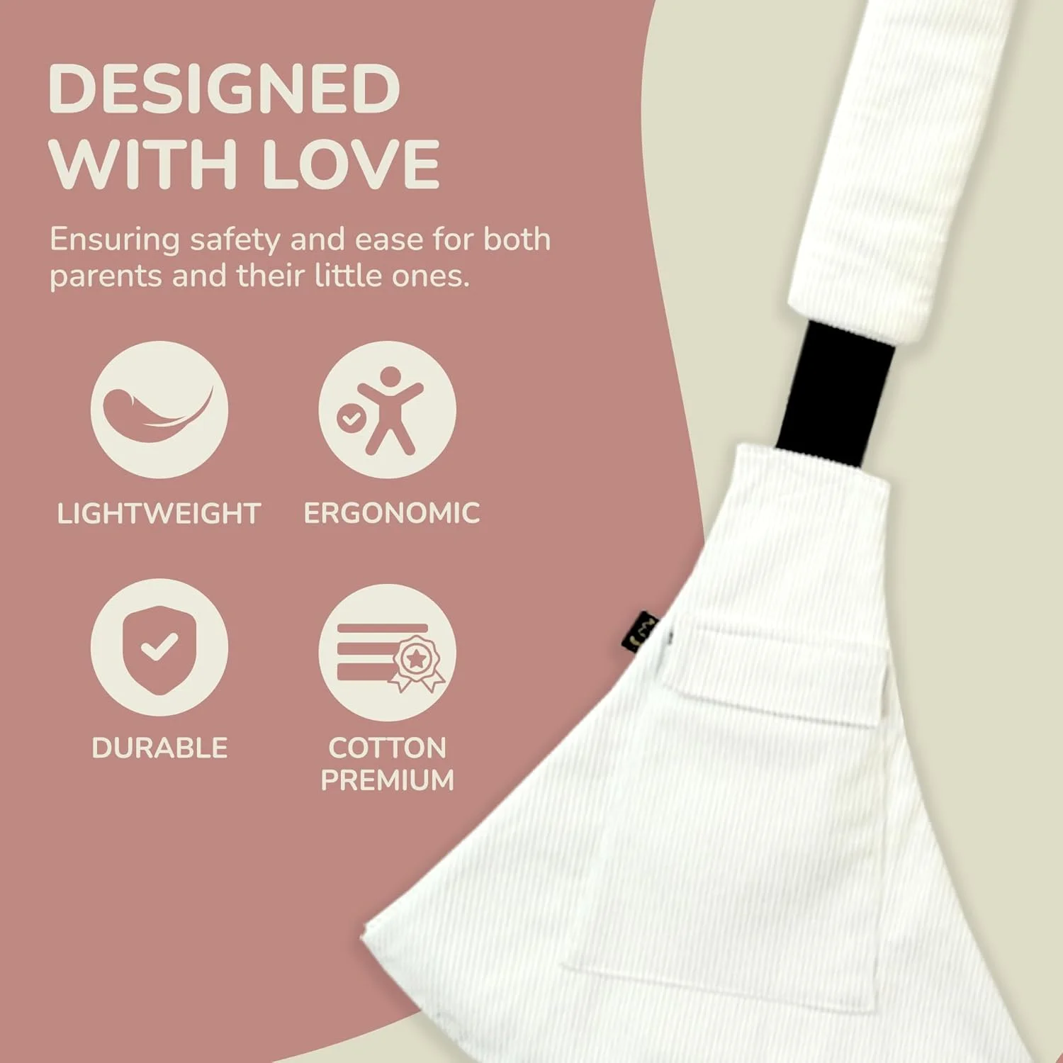 آغوشی کودک ارگونومیک، سبک و قابل تنظیم با جیب زیپدار، پد شانه و پشتیبانی ضد لغزش، مناسب برای پدران و مادران ماجراجو و تازهکار، از 9 ماهگی تا 4 سالگی آغوشی کودک ارگونومیک، سبک و قابل تنظیم با جیب زیپدار، پد شانه و پشتیبانی ضد لغزش، مناسب برای پدران و مادران ماجراجو و تازهکار، از 9 ماهگی تا 4 سالگی