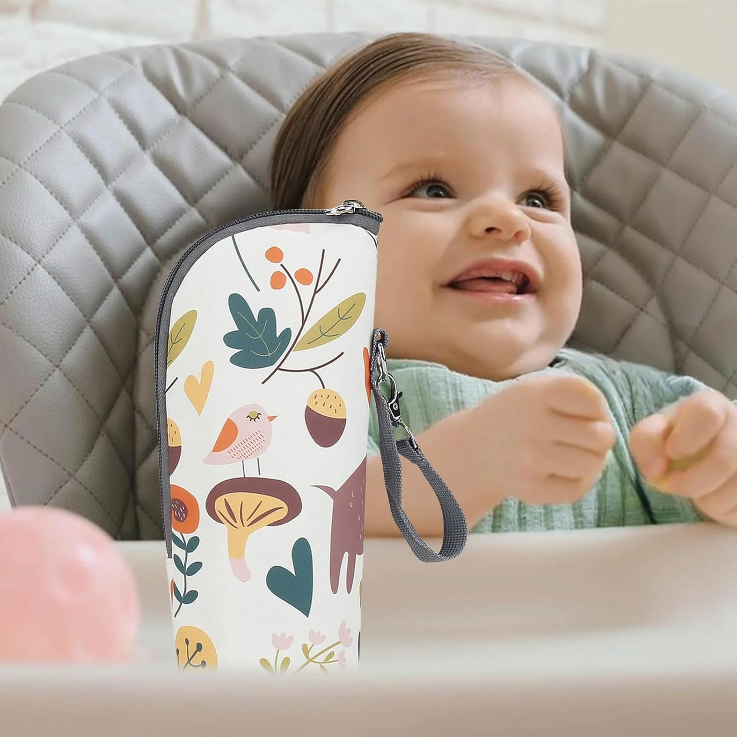 کیف حمل شیشه شیر کودک | کیف عایق گرم نگهدارنده شیر مادر | کیف ضد آب با بند، لوازم جانبی مسافرتی محفظه نگهداری برای شیر مادر و آب