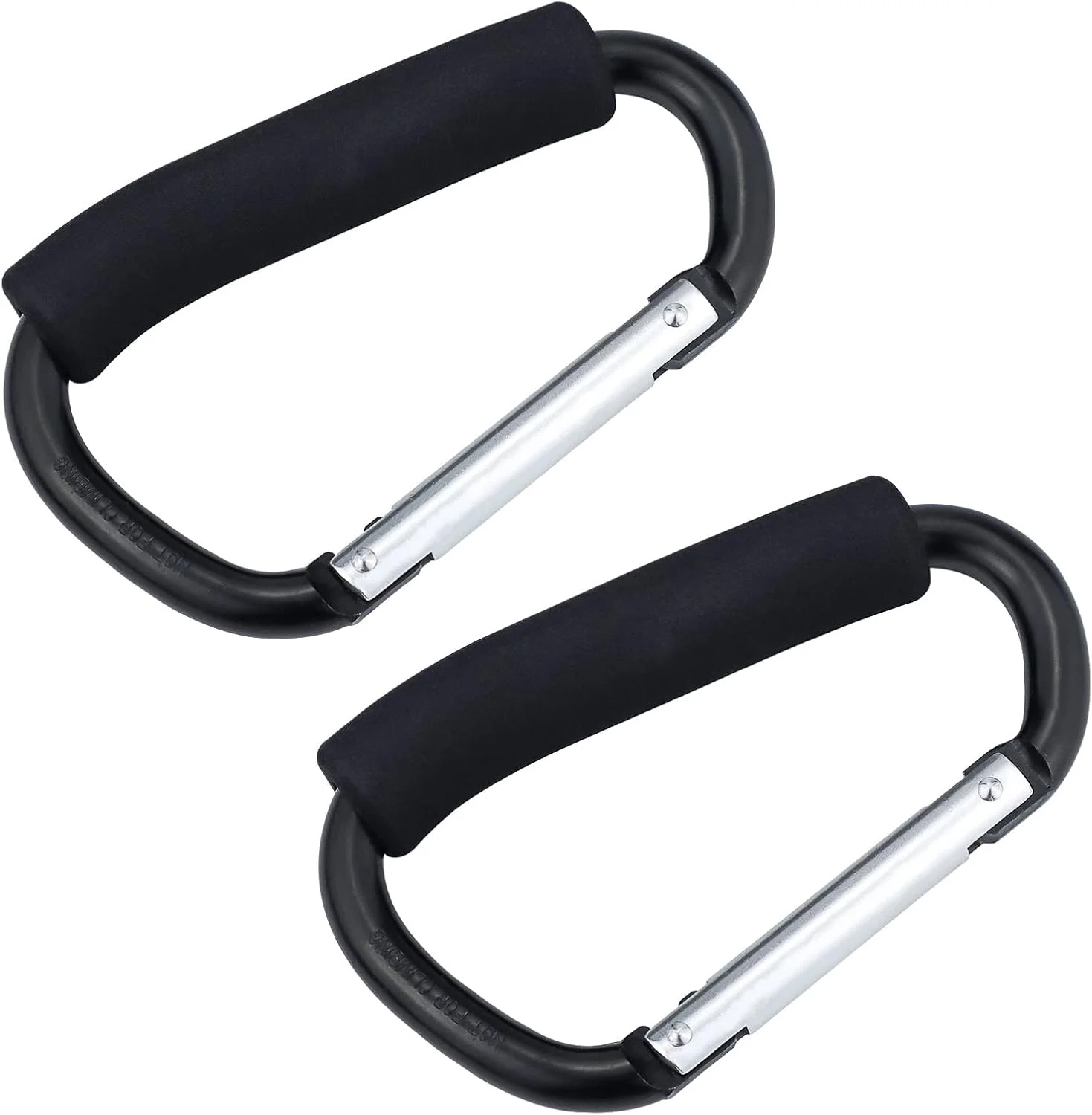 نگهدارنده کیسه خرید جیالی، ابزار حمل کیسه خرید چند منظوره با دسته و قلاب اتصال، مجموعه لوازم جانبی سازمان دهنده با دسته فوم نرم برای آویزان کردن، بسته 2 عددی، مشکی نگهدارنده کیسه خرید جیالی، ابزار حمل کیسه خرید چند منظوره با دسته و قلاب اتصال، مجموعه لوازم جانبی سازمان دهنده با دسته فوم نرم برای آویزان کردن، بسته 2 عددی، مشکی