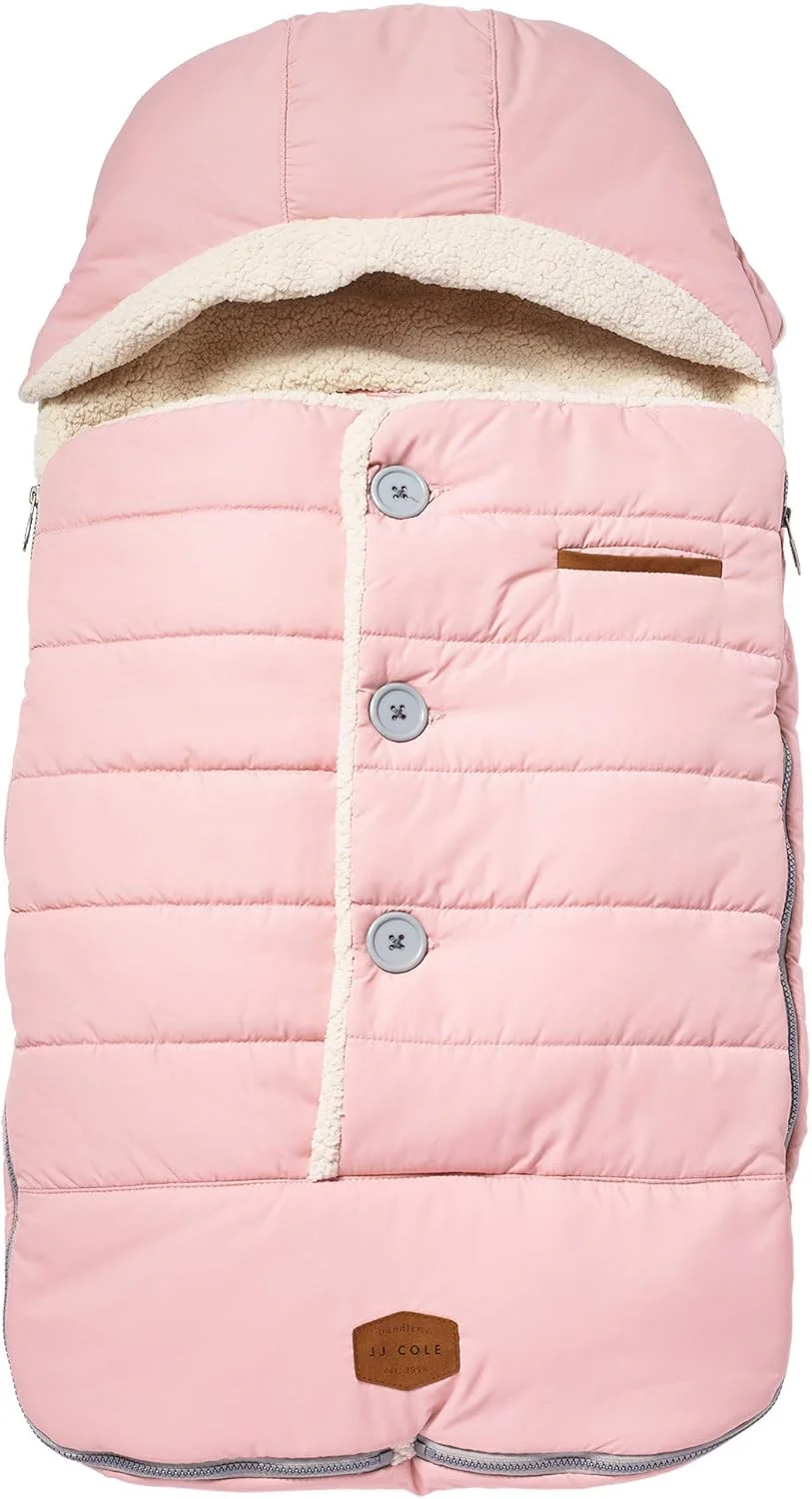 JJ Cole Bundle Me Winter Toddler Car Seat Cover and Bunting Bag - Urban - Weather Resistant Baby Carrier Cover - Stroller Accessories and Winter Baby Essentials - Blush Pink JJ Cole Bundle Me Winter Toddler Car Seat Cover and Bunting Bag - Urban - Weather Resistant Baby Carrier Cover - Stroller Accessories and Winter Baby Essentials - Blush Pink
