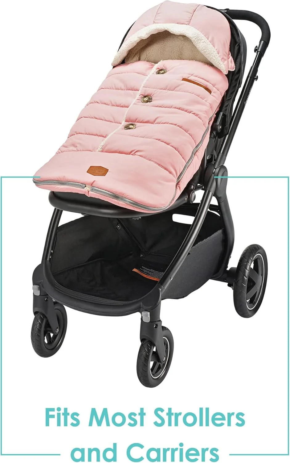 JJ Cole Bundle Me Winter Toddler Car Seat Cover and Bunting Bag - Urban - Weather Resistant Baby Carrier Cover - Stroller Accessories and Winter Baby Essentials - Blush Pink JJ Cole Bundle Me Winter Toddler Car Seat Cover and Bunting Bag - Urban - Weather Resistant Baby Carrier Cover - Stroller Accessories and Winter Baby Essentials - Blush Pink