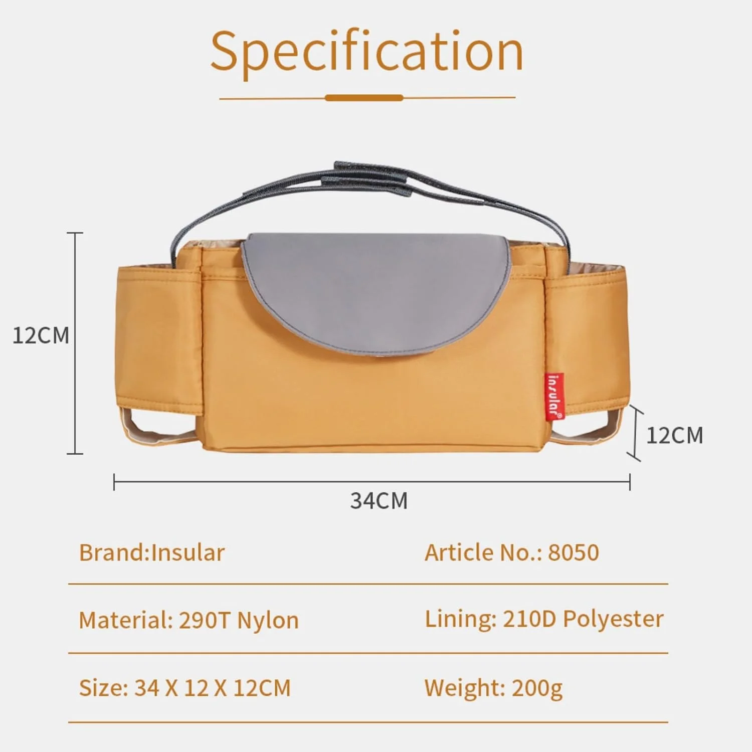 کیف لوازم کودک اینسولار، کیف لوازم جانبی کالسکه چند منظوره با فضای بزرگ، کیف نگهداری کودک با جا لیوانی، مشکی کیف لوازم کودک اینسولار، کیف لوازم جانبی کالسکه چند منظوره با فضای بزرگ، کیف نگهداری کودک با جا لیوانی، مشکی