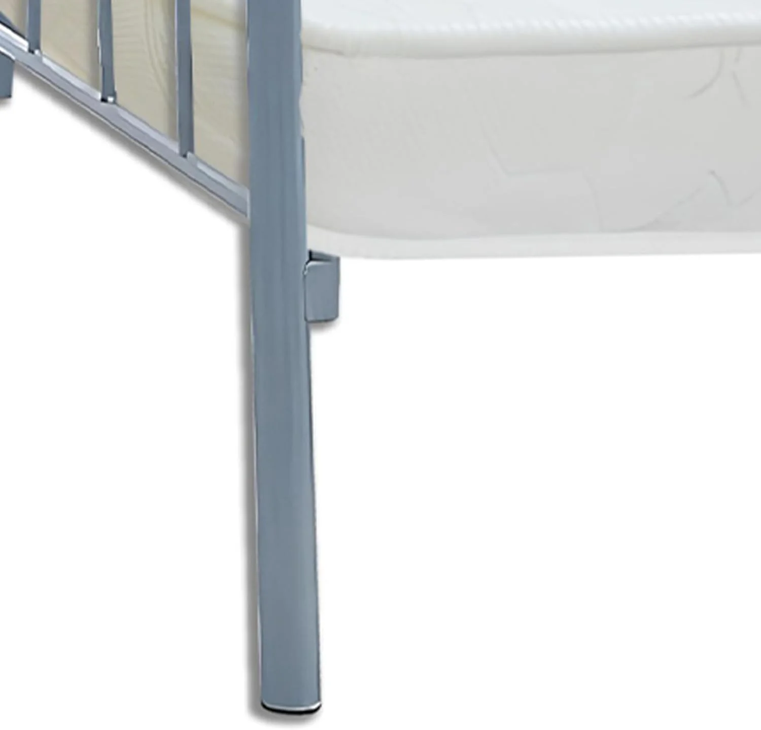 تخت خواب یک نفره فلزی استیل INFINI HOMES به همراه تشک طبی (تک نفره، خاکستری، 190 X 90 X 70 سانتی متر) تخت خواب یک نفره فلزی استیل INFINI HOMES به همراه تشک طبی (تک نفره، خاکستری، 190 X 90 X 70 سانتی متر)