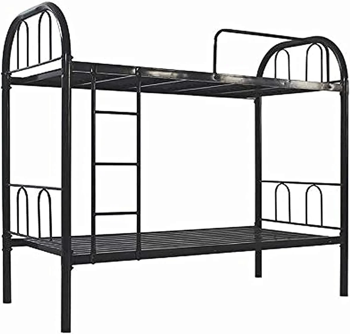 تخت خواب دو طبقه فلزی آهنی (مشکی، 190x90x83 سانتی متر) تخت خواب دو طبقه فلزی آهنی (مشکی، 190x90x83 سانتی متر)