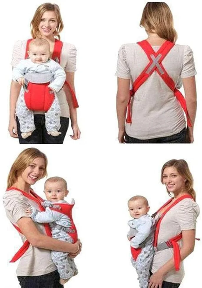 آغوشی نوزاد کوله پشتی کودک اسلینگ رپ کوله پشتی قابل تنظیم، قرمز