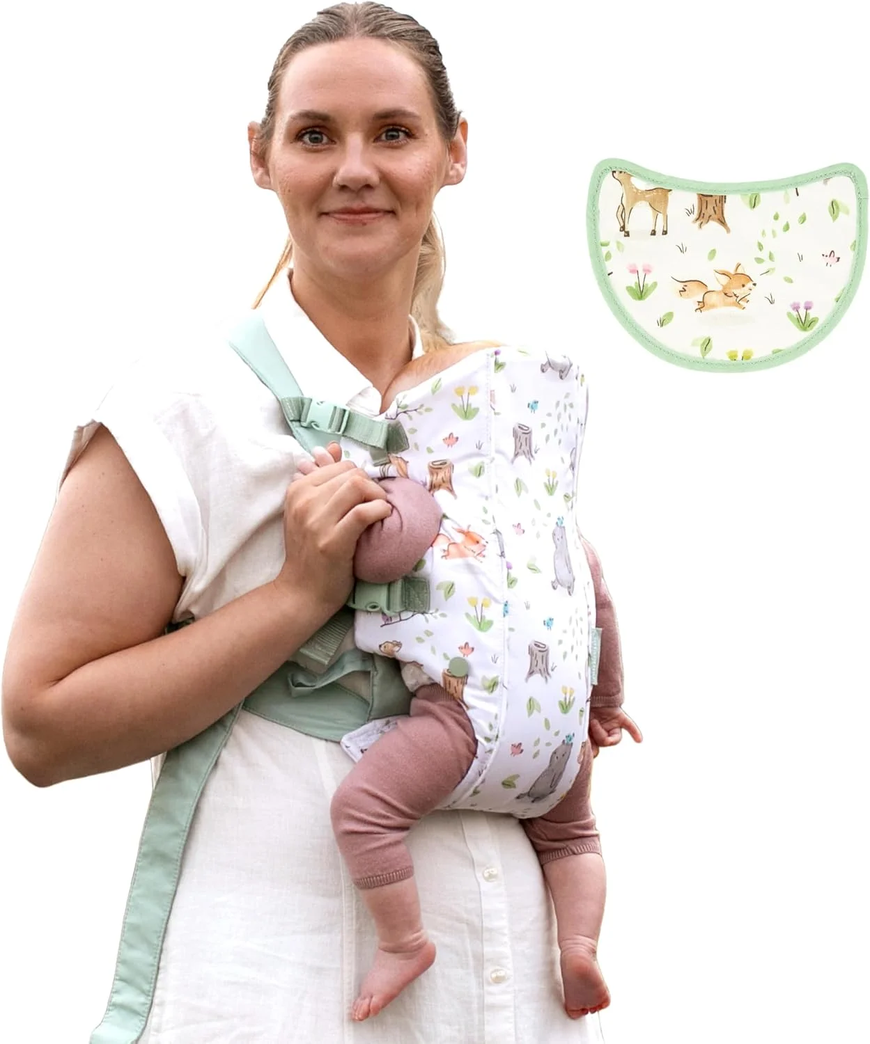 آغوشی نوزاد اینفانتینو مدل Swift Classic، دو حالت حمل با پیش بند Wonder Cover، بند قابل تنظیم، ضروری برای سیسمونی، آغوشی نوزاد مناسب نوزاد تا نوپا با وزن 3 تا 12 کیلوگرم، Woodland آغوشی نوزاد اینفانتینو مدل Swift Classic، دو حالت حمل با پیش بند Wonder Cover، بند قابل تنظیم، ضروری برای سیسمونی، آغوشی نوزاد مناسب نوزاد تا نوپا با وزن 3 تا 12 کیلوگرم، Woodland