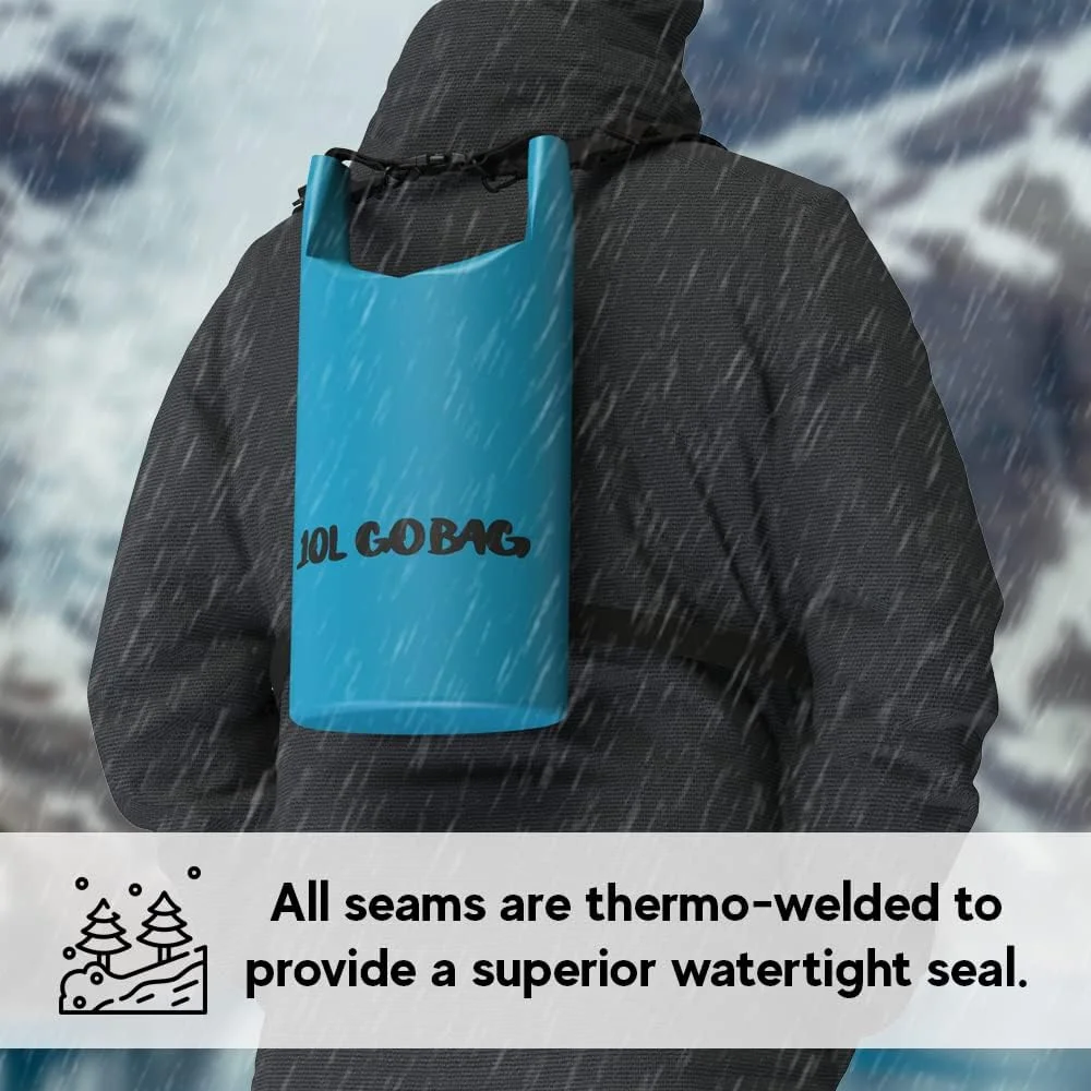 iChewie - کیف نجات - کیف خشک ضد آب - کیسه فشرده سازی رول بالا، وسایل را برای قایقرانی، ساحل، رفتینگ، قایق سواری، پیاده روی، کمپینگ، ماهیگیری و موارد دیگر خشک نگه می دارد - 10 لیتر آبی iChewie - کیف نجات - کیف خشک ضد آب - کیسه فشرده سازی رول بالا، وسایل را برای قایقرانی، ساحل، رفتینگ، قایق سواری، پیاده روی، کمپینگ، ماهیگیری و موارد دیگر خشک نگه می دارد - 10 لیتر آبی