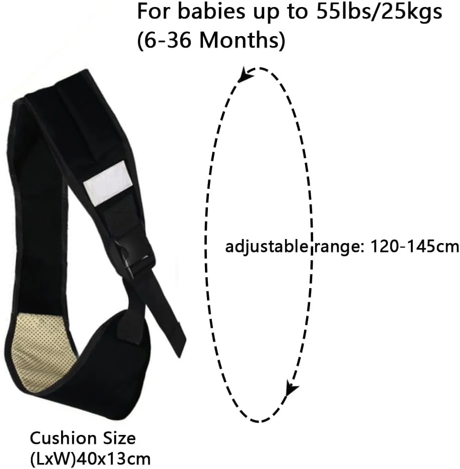 آغوشی نوزاد قابل حمل هوتو، بند شانه ای پهن و پد دار ارگونومیک قابل تنظیم، آغوشی نرم و ضد لغزش برای کودکان نوپا تا 25 کیلوگرم، 6-36 ماهگی - مشکی آغوشی نوزاد قابل حمل هوتو، بند شانه ای پهن و پد دار ارگونومیک قابل تنظیم، آغوشی نرم و ضد لغزش برای کودکان نوپا تا 25 کیلوگرم، 6-36 ماهگی - مشکی