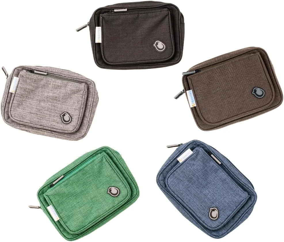 کیف لوازم جانبی هیپی چیک / کیف مسافرتی دارای 2 جیب، قابل استفاده با صندلی حمل کودک پشتیبان کمر، جین موکا کیف لوازم جانبی هیپی چیک / کیف مسافرتی دارای 2 جیب، قابل استفاده با صندلی حمل کودک پشتیبان کمر، جین موکا